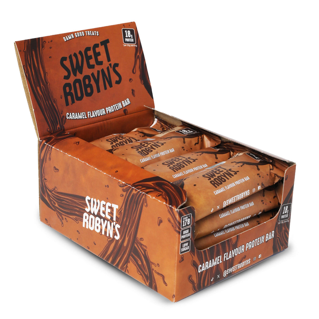 Sweet Robyn's Caramel Protein Bars (Case of 12 x 55g)