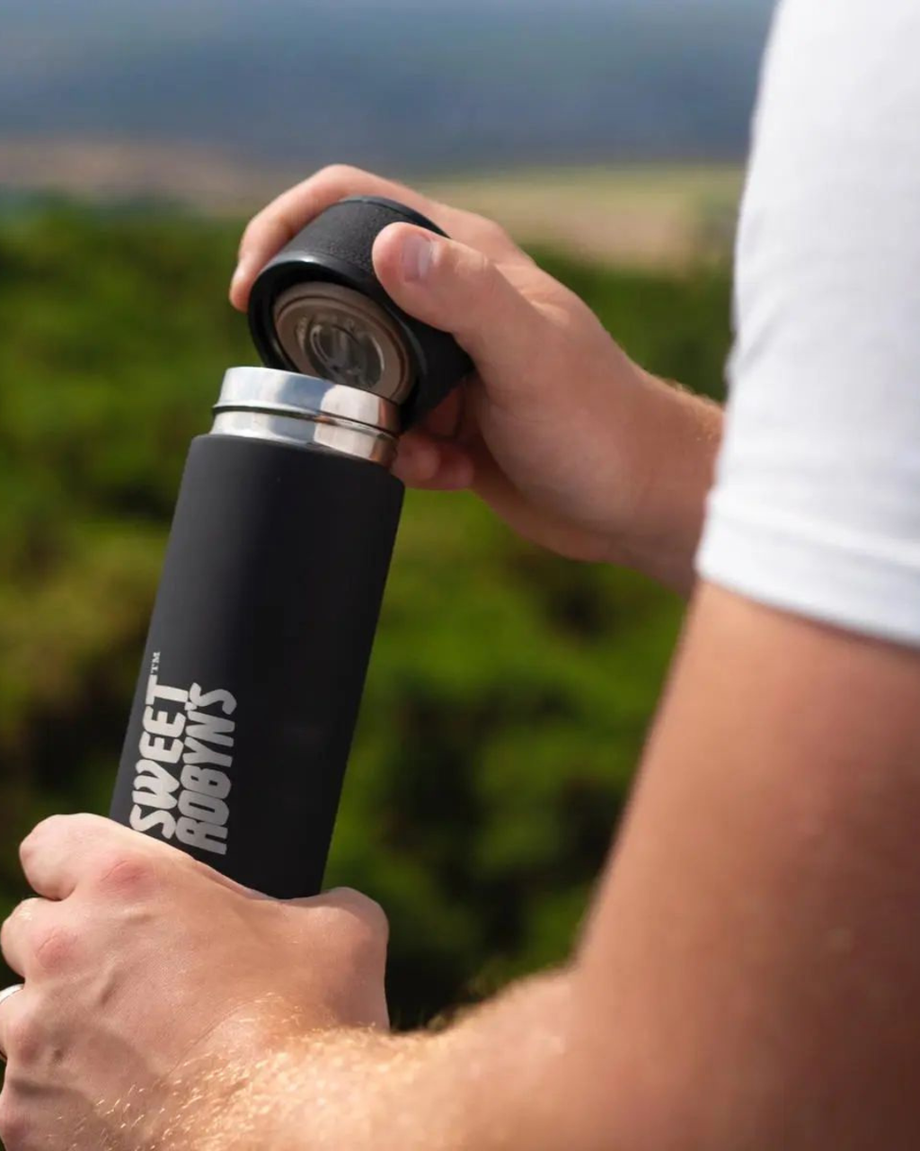 Premium Metal Flask (500ml) - Black